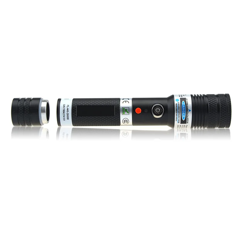 CWLASER 50000 м 3500 МВт реальная мощность портативный 445 нм Фокусируемый синий лазерный указатель с двойным замком сжигающий лазер военный лазер(черный