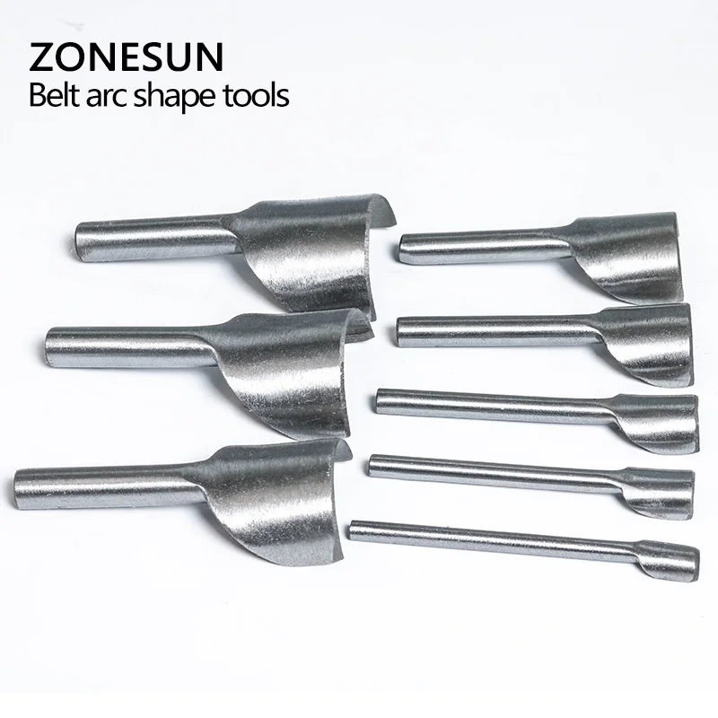 ZONESUN DIY 8 шт 10-40 мм кожаный полукруглый режущий инструмент набор для кожаного