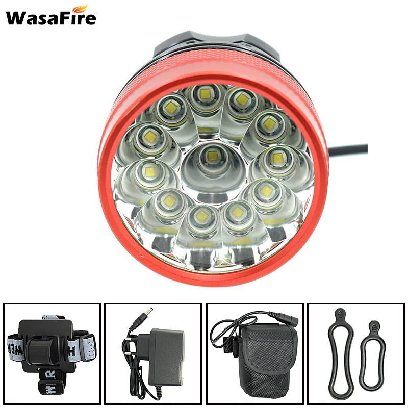 WasaFire farol bike 20000lm 12 * XM L T6 светодиодный велосипедный светильник головной 3 режима