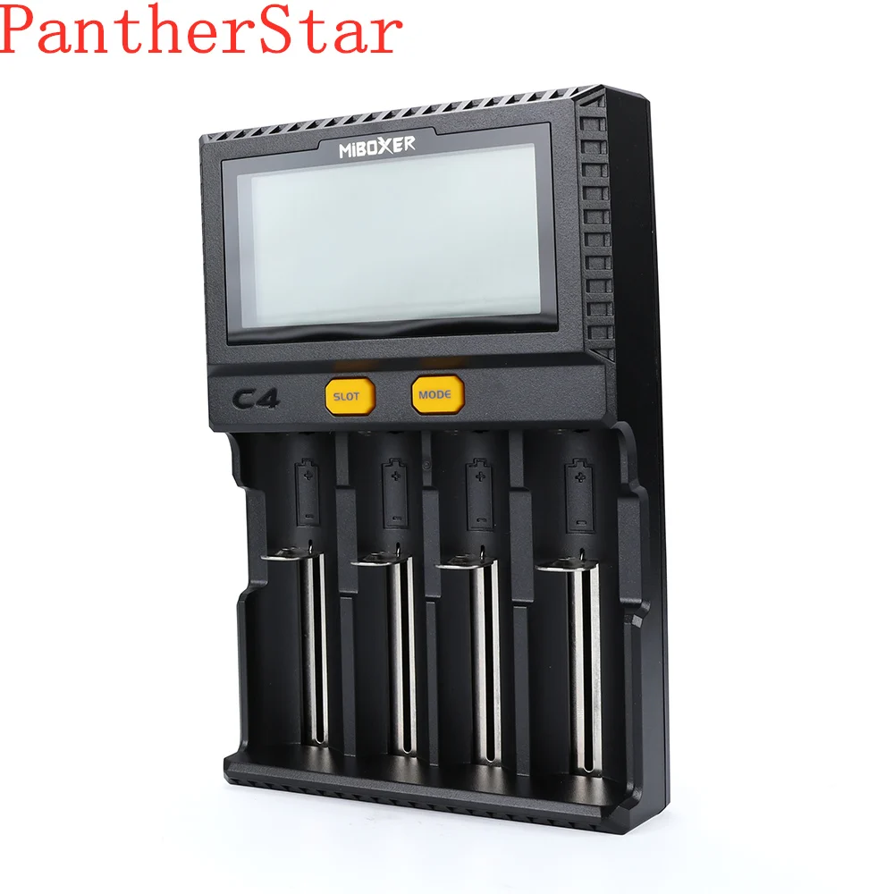 C4 Miboxer зарядное устройство для смартфонов 4 ЖК дисплей слота 10340 10440 AA AAA 14500 18650 26650