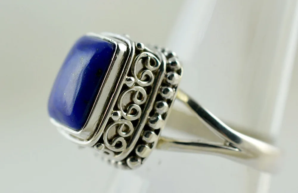 yi qi pin Women's Jewelry Fashion Silver blue Ring Gemstone Birthday Gift Bridal Engagement Rings | Украшения и аксессуары