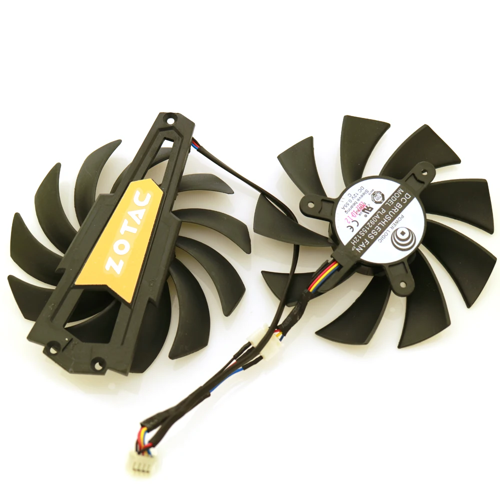 PLA09215S12H 87mm 12V 0.55A 4Pin VGA Fan For ZOTAC GTX660 GTX660TI GTX670 Graphics video Card Cooling | Компьютеры и офис