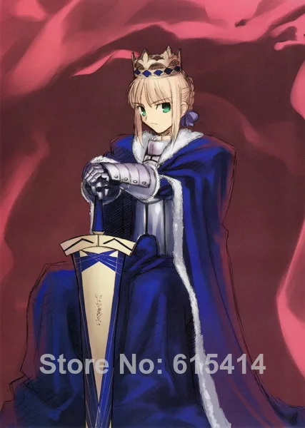 434 Fate Stay Night Saber - Japan Anime Cute Art 14"x19" Poster | Дом и сад