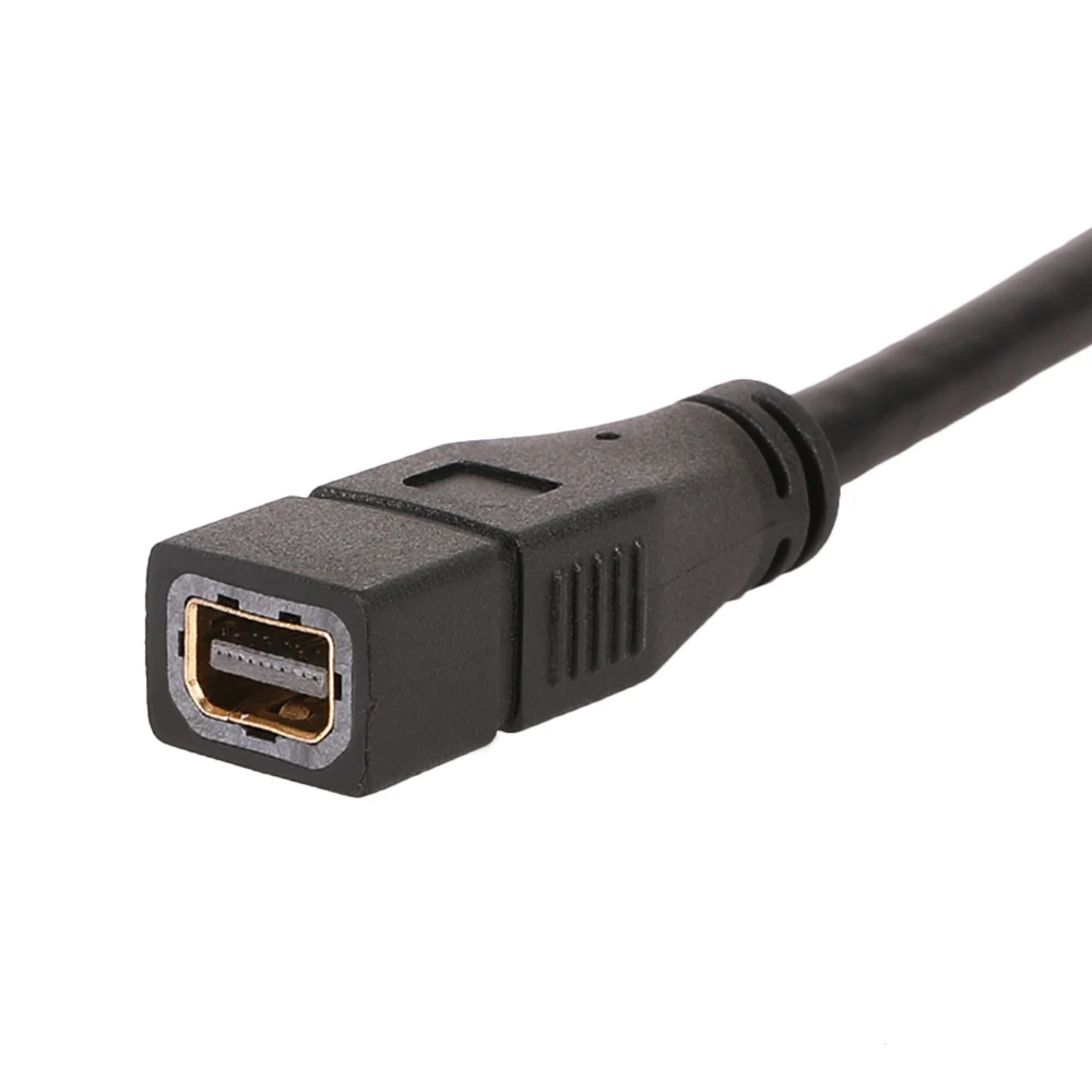 Позолоченный DisplayPort левый Угловой Мужской к Mini DP женский кабель 1 фут| |