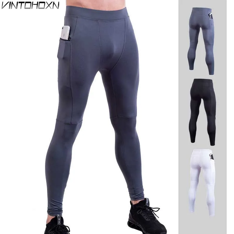 Men Sporting Gymming Quick Dry Workout Compress Legging Bodybuilding Runs Slim Fitness Skinny Clothing Pencil Pants 906 | Мужская одежда