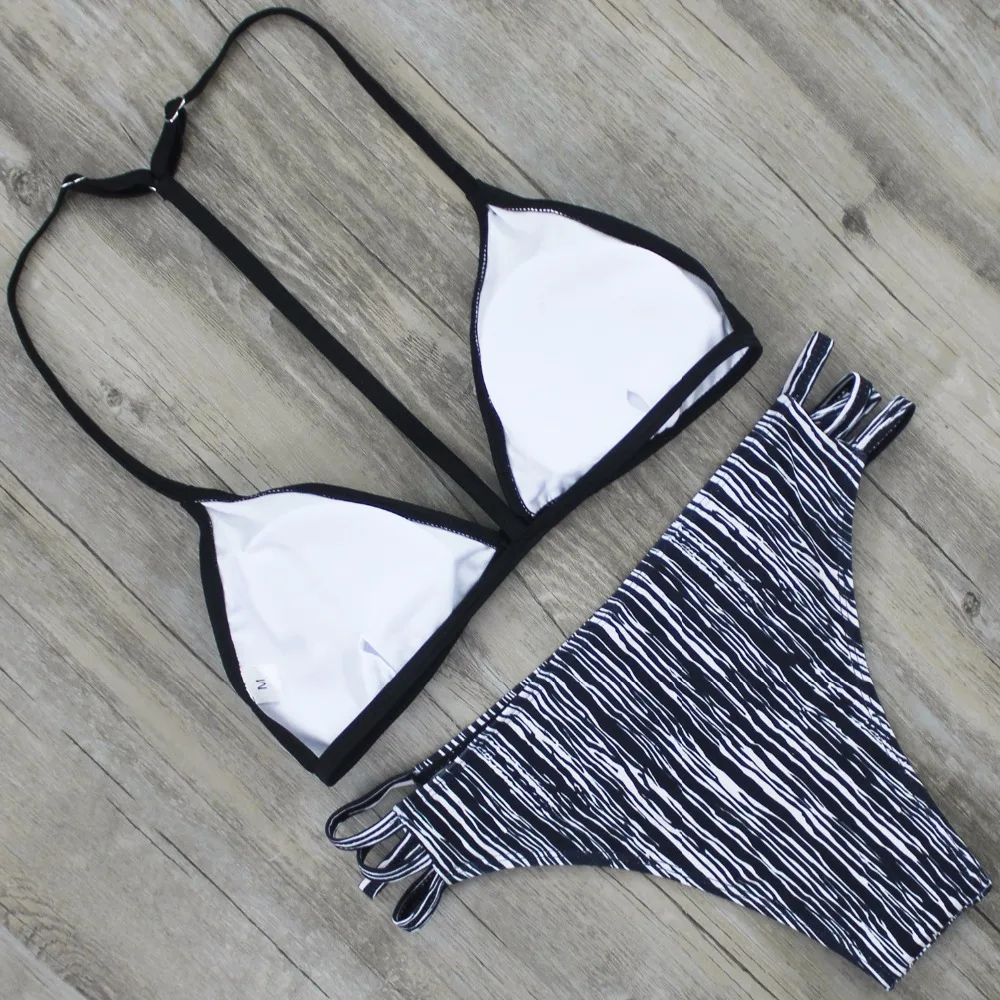 ZMTREE Новинка бикини 2017 сексуальный купальник Холтер бразильский комплект женский