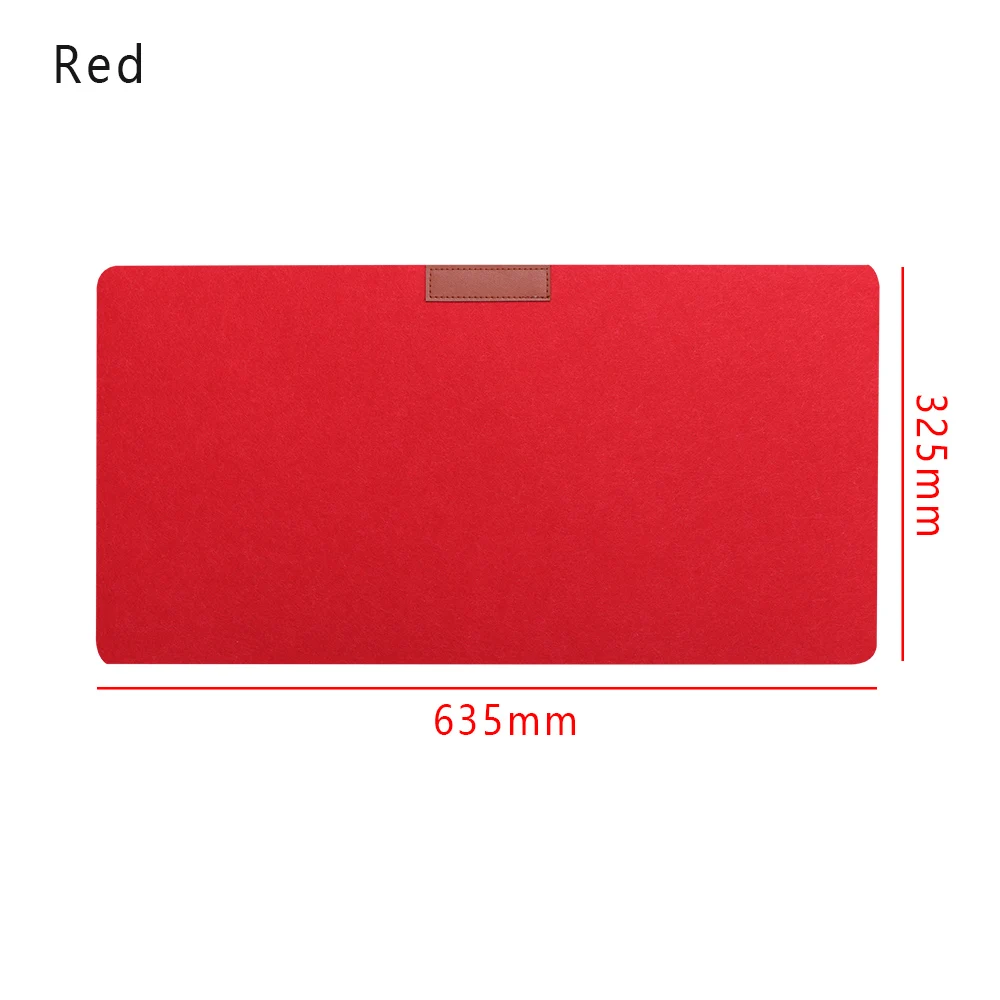 635 X 325 mm red 1 шт. большой Офисный Компьютерный стол коврик современный стол клавиатура Коврик для мыши шерстяная войлочная подушка для ноутбука геймерский коврик для мыши коврик офисные принадлежности - Цвет: 635 X 325 mm red