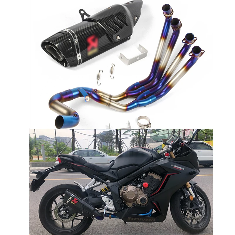Выхлопная система мотоцикла труба для Honda CBR650F CBR650 CB650F с выхлопной|Выхлопные