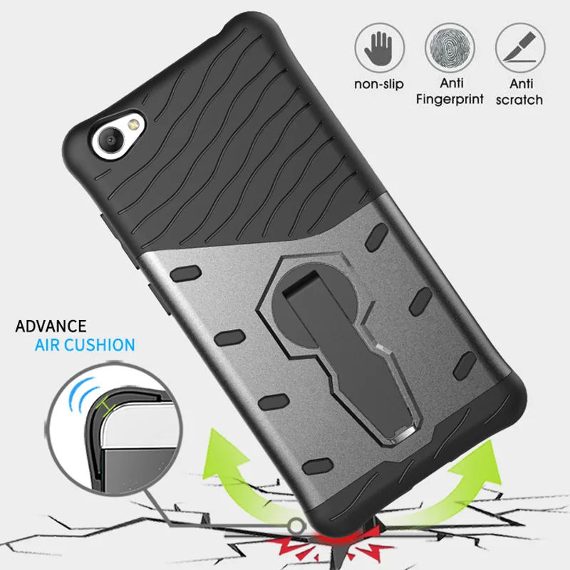 HYSOWENDLY For BBK Vivo Y55 Hybrid Hard PC Soft Silicone TPU Bumper Back Armor Cover Case Y51 Protection Fundas |