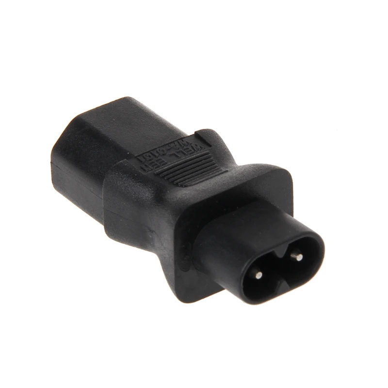 IEC 320 C13 3-Pin Female To C8 2-Pin Male Straight Power Plug Converter Adapter | Электроника