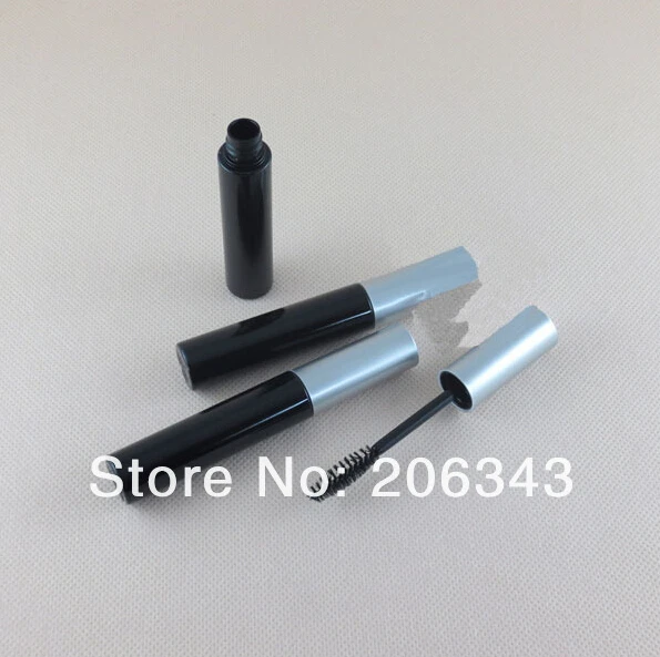 Promotion : 10ml black mascara tube with silver top or cosmetic tube or Eyelash growth liquid tube