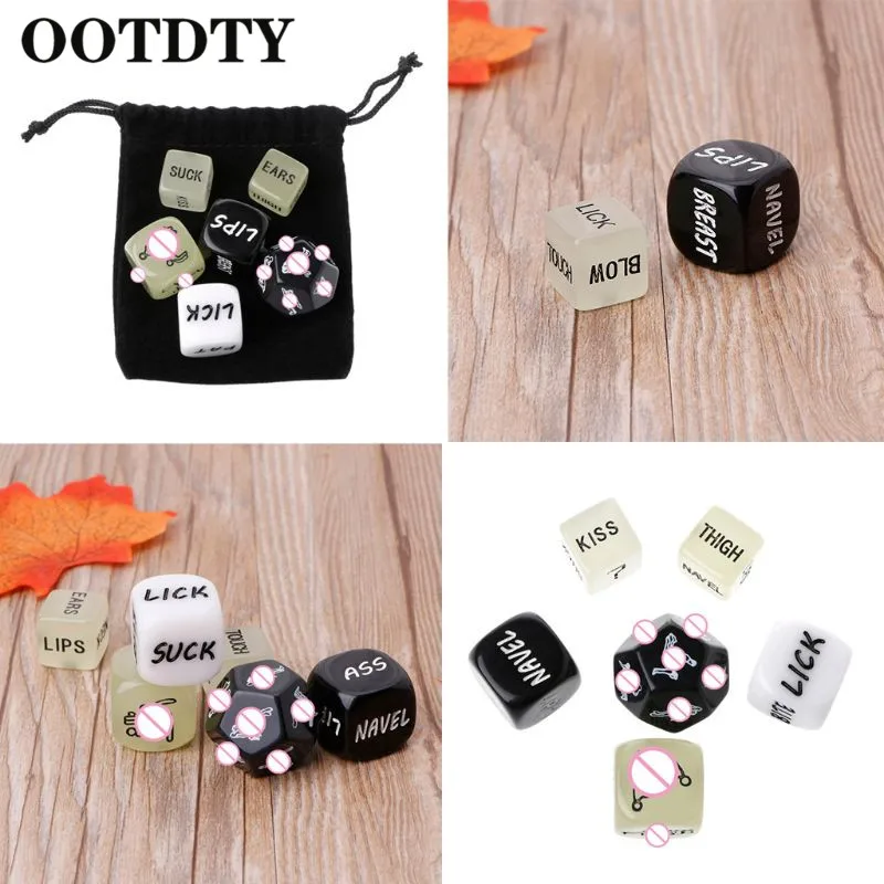OOTDTY 6 шт. забавные акриловые кости любовь кости секс кости Эротические Кости любовь игра игрушка пара подарок