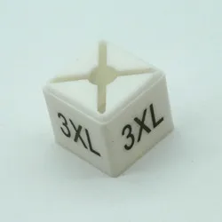 Пластиковые маркеры для вешалок с предварительной печатью XXS 5XL квадратные бирки для вешалок для одежды белый размер rs разница между размером s - Цвет: 3XL