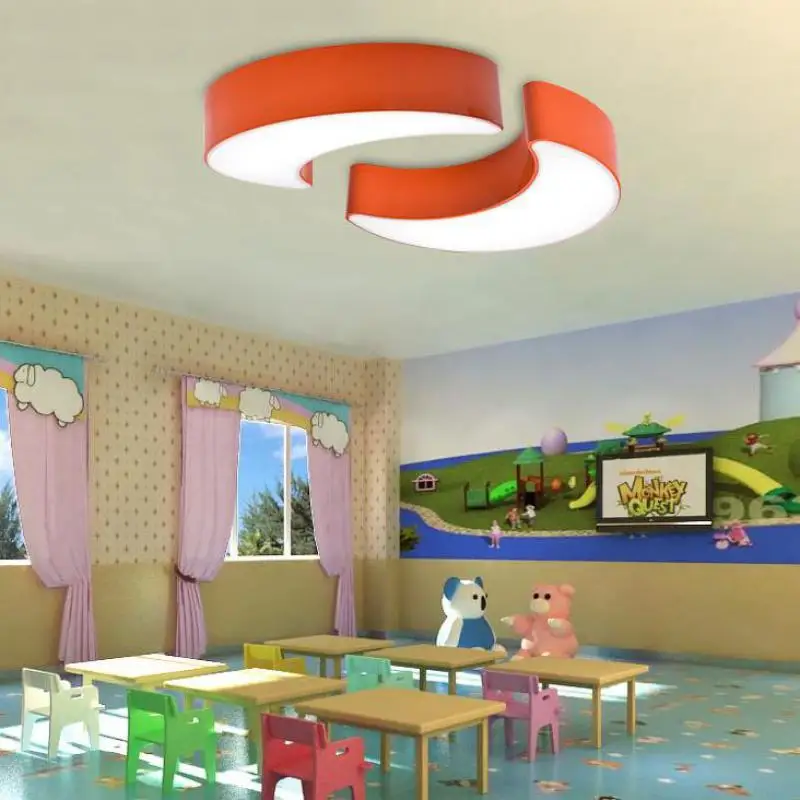 Современные светодиодные лунные лампы для детской комнаты чтения 1 шт. цветные