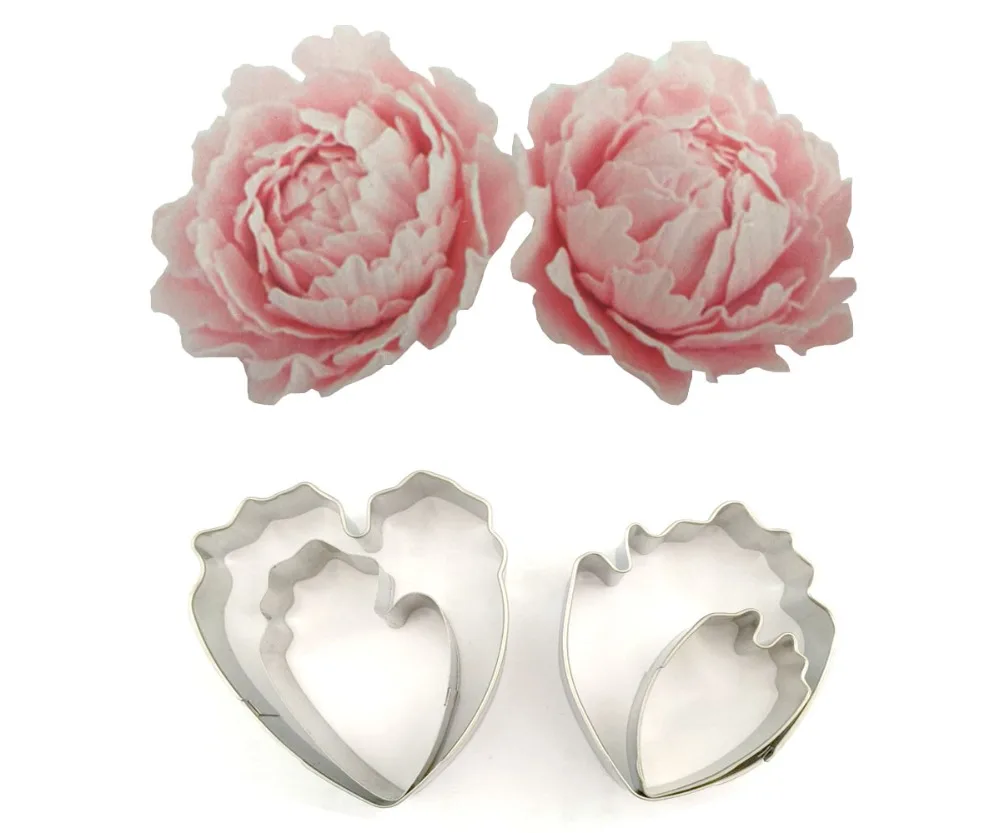 4 шт. в форме розы нержавеющая форма для печенья торта помадки желе конфета