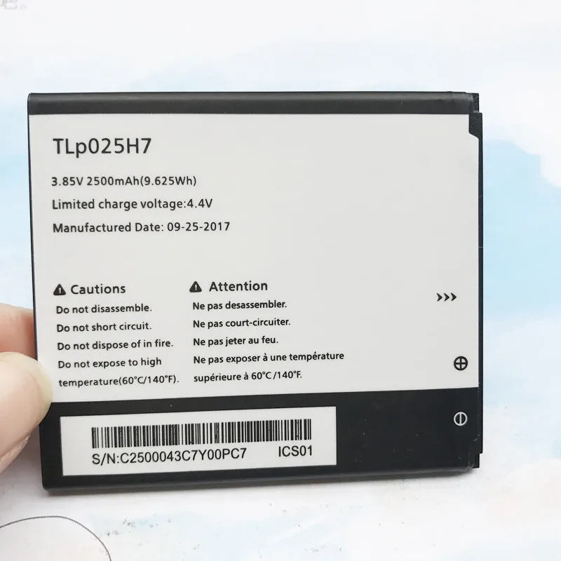 

Новый оригинальный TLp025H1 TLp025H7 Батарея для Alcatel Работает с любым оператором, 5051 OT-5051X OT-5051D 5051X 5051D Pop 4 (5,0) аккумуляторы 2500 мАч