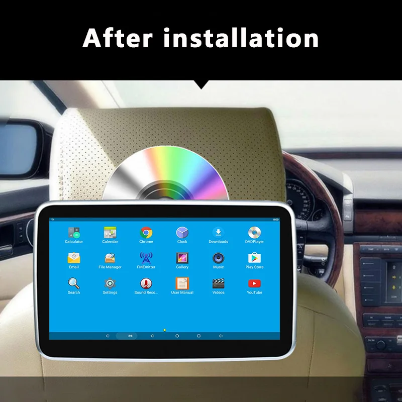 10 1 дюймов HD 1080P сенсорный экран DVD автомобиль с Android 6 0 WIFI/HDMI/USB/SD/FM/Bluetooth в
