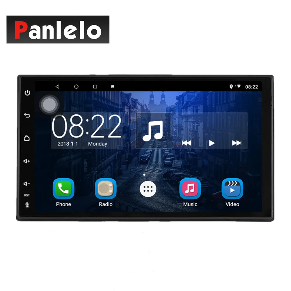 Универсальный автомобильный радиоприемник Panlelo Android 8 1 Din GPS-навигация Wi-Fi