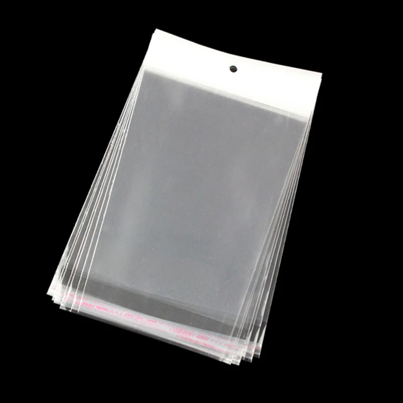 LBSISI Life 100 шт. пластиковые пакеты с отверстием 5x12 см аксессуары Ручка карта сумка для подарков ювелирные изделия самоклеющиеся уплотнения OPP упаковка мешок