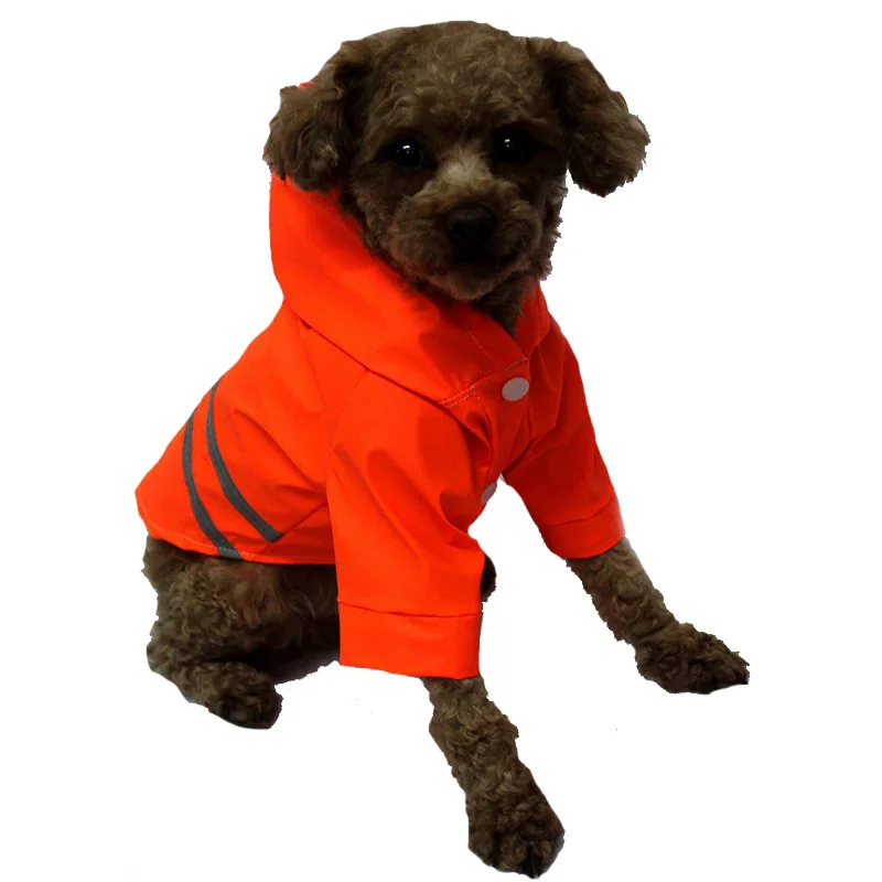 Дождевик для домашних питомцев модное уличное пальто от дождя щенков дождевик с