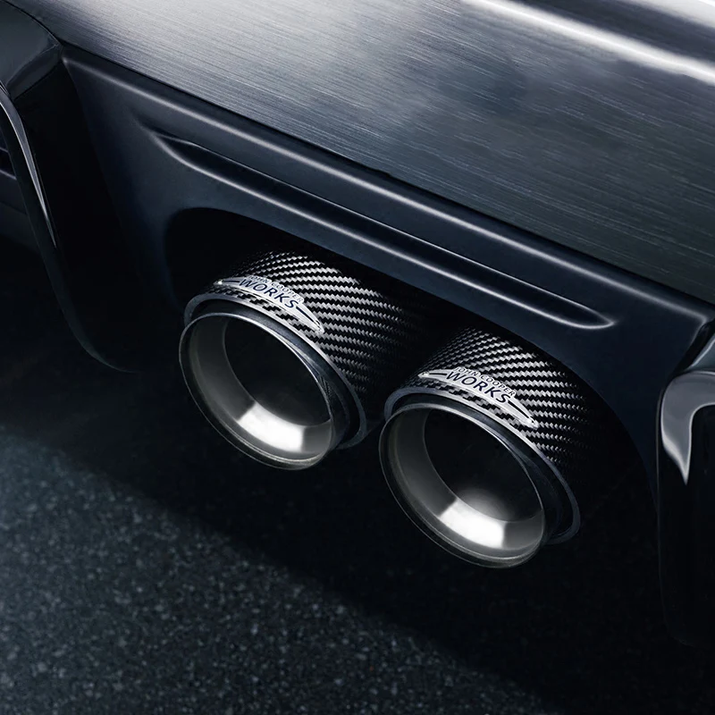 Настоящий углерод глушитель для автомобиля наружное украшение Стайлинг