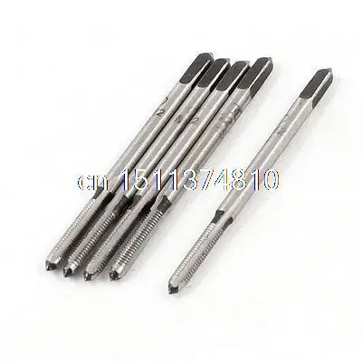 

5 Pcs 2mm Cutting Dia 3 Flutes HSS Machine Screw Thread Taper Taps
