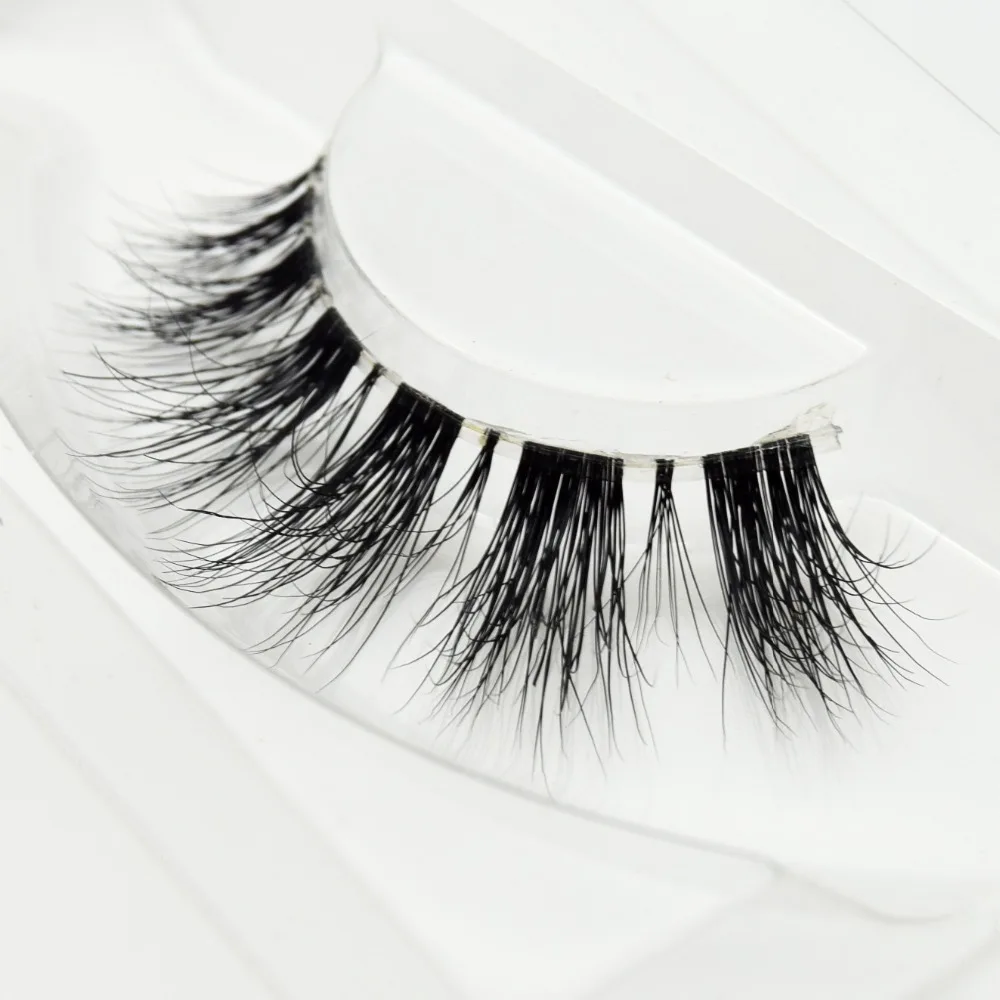 Visofree норковые ресницы 3D невидимая лента натуральные черные полная полоса cilios