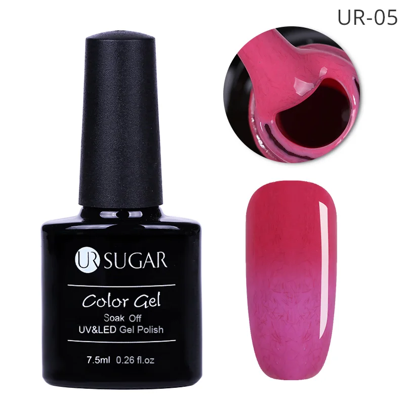 05 Ur Sugar, 3 цвета, Термальный Гель-лак для ногтей, изменение температуры, замочить, УФ Гель-лак для ногтей, 7,5 мл, маникюрный лак - Цвет: 05