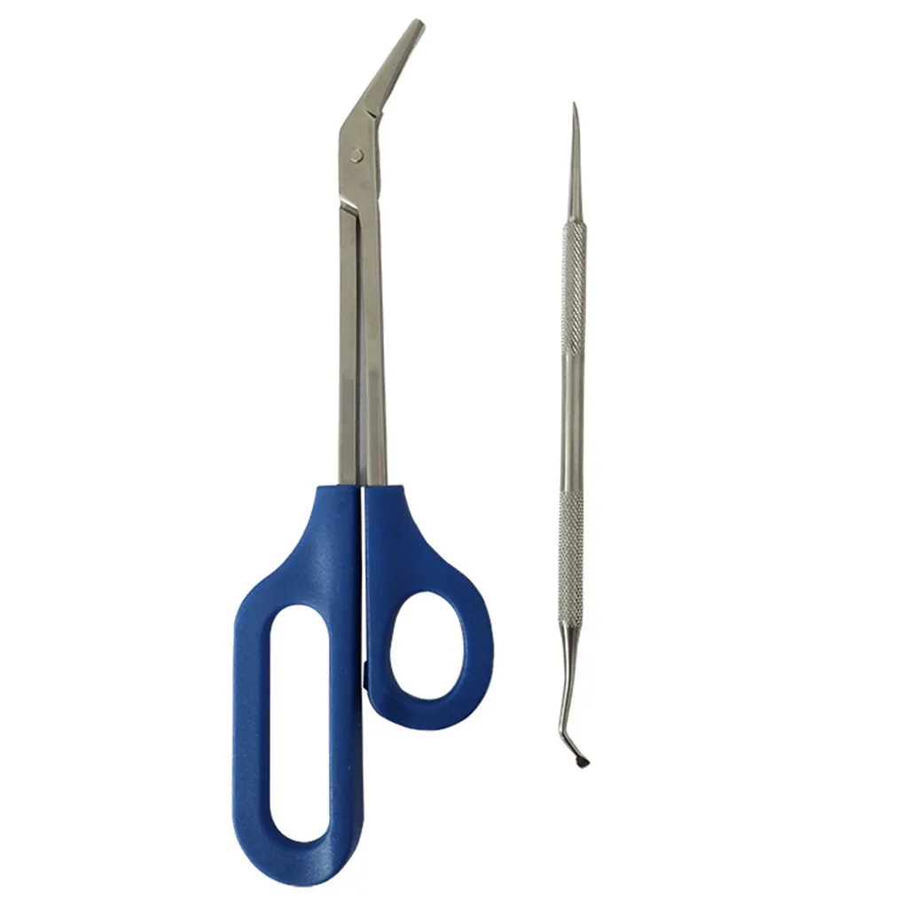 Новейшие ножницы кусачки для ногтей с длинной ручкой ног эргономичный уход