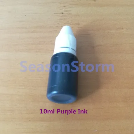 Purple Stamp Ink 1 шт. круглый Рик и Морти аниме декоративная печать DIY Самостоятельная Заправка чернилами светочувствительное уплотнение без ручки Скрапбукинг планировщик штампы - Цвет: Purple Stamp Ink
