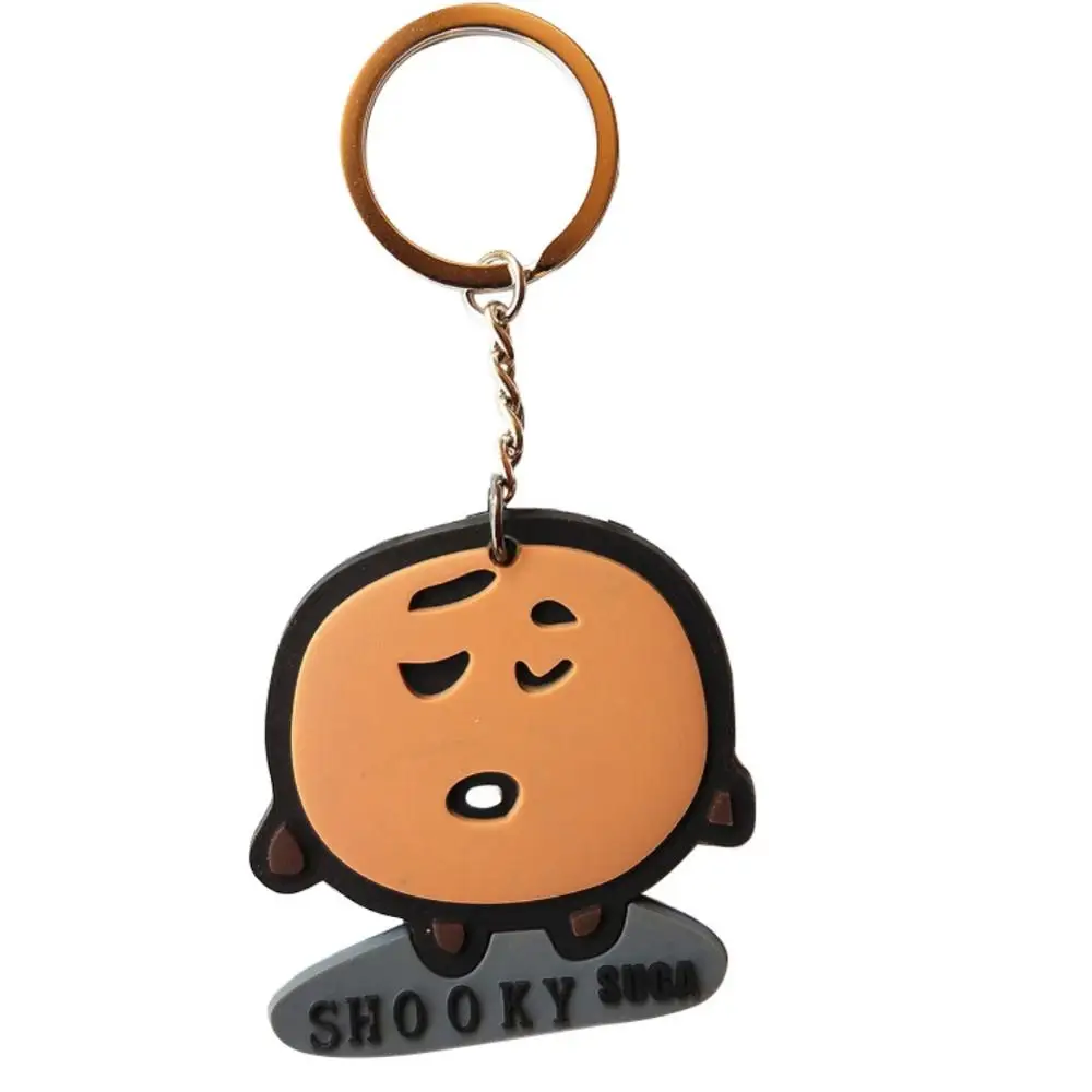 SHOOKY 8 шт. BT21 Мобильный автомобиль подарок милый мультфильм J hope V Suga для мужчин и женщин подарок подвески с автомобилем автомобильные аксессуары - Название цвета: SHOOKY