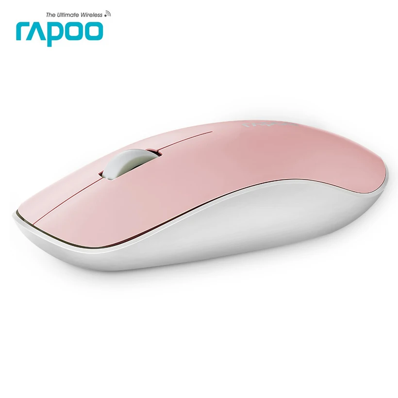 Подлинная Rapoo 5 Г USB Беспроводная Мышь Молчание Мыши Тонкий Модный Бесшумной