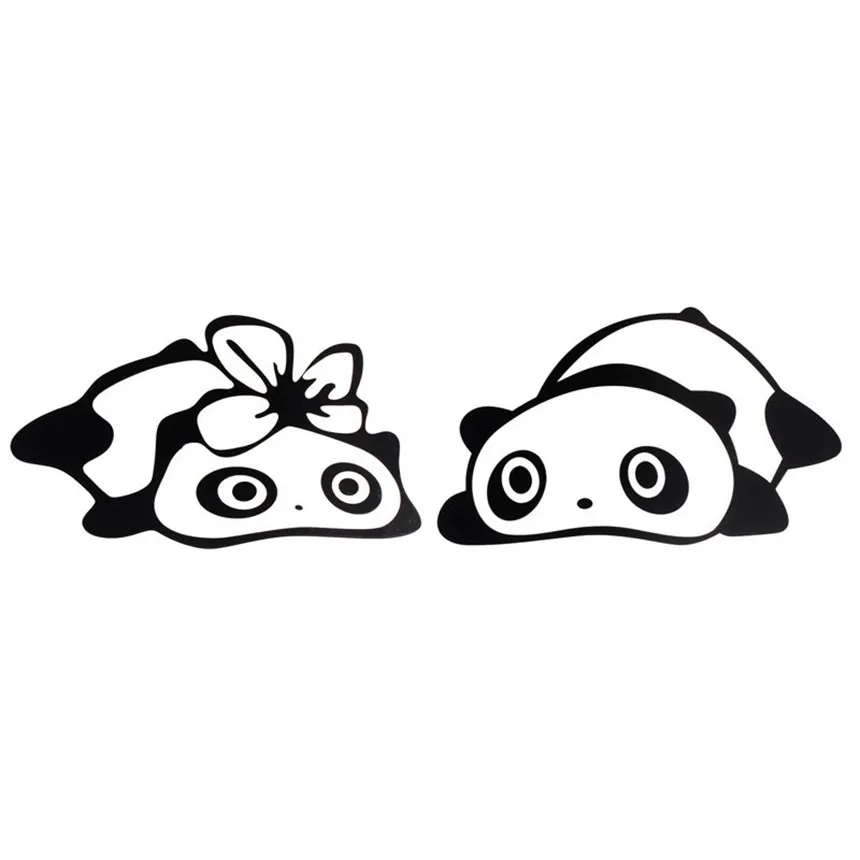 Автомобиля Мода с дизайном панды 3D украшения Стикеры для автомобиля боковое