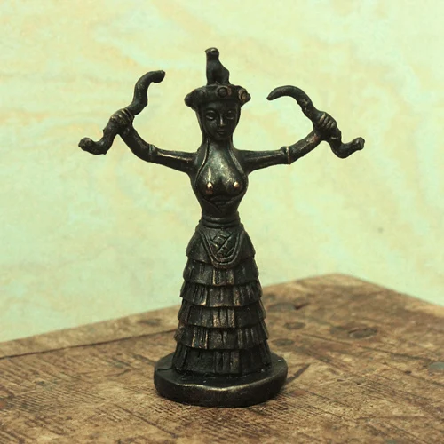 

G06-X729 children baby gift Toy 1:12 Dollhouse mini Furniture Miniature rement Bronze statue villain 1pcs