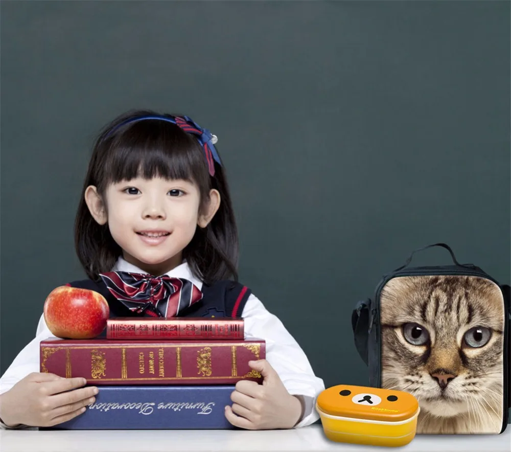 3D pictures can be customized Images Children Lunch bag Food carrier Thermal juice Picnic 3057G | Багаж и сумки