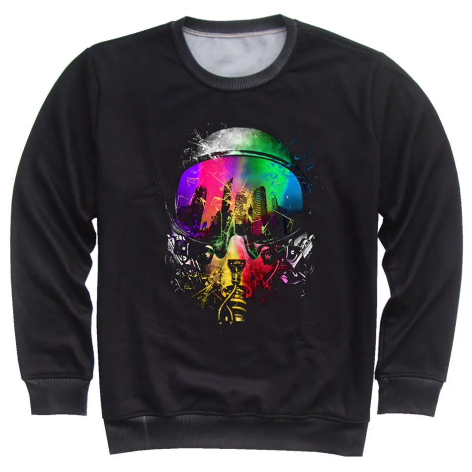 Joyonly 2018 Spring Autumn Fashion 3d Sweatshirt Colorful Paint Hand Skull Mask Print Hoodies For Boys Girls Kids Pullover Tops | Детская