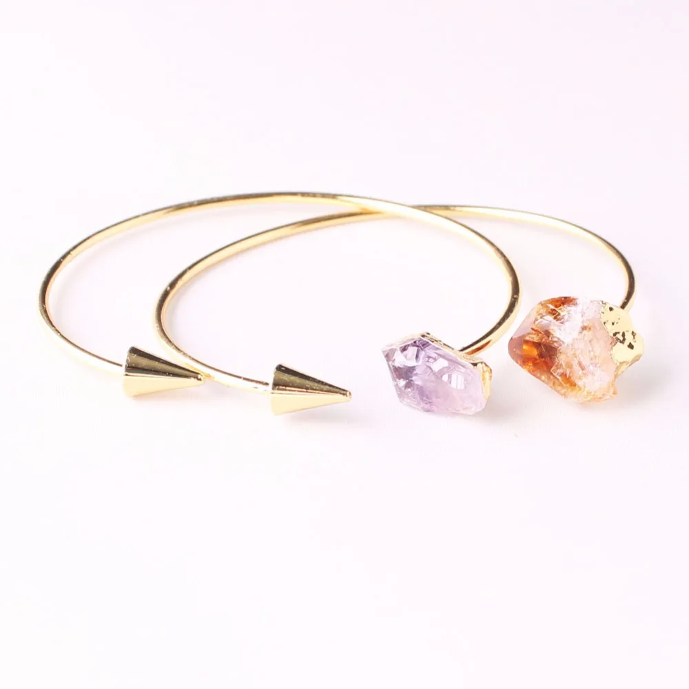 Druzy винтажный дизайн золотой цвет подлинный нерегулярный натуральный камень