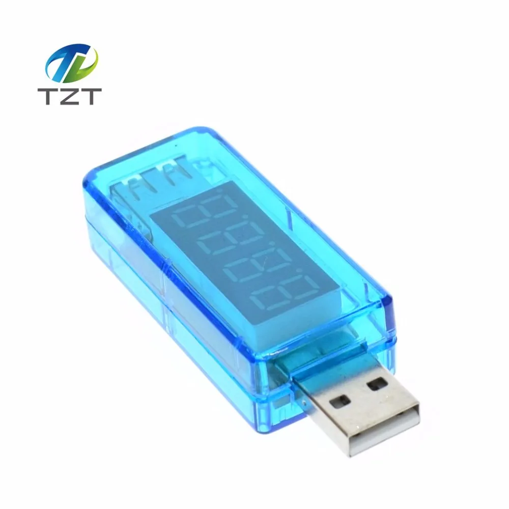 TZT teng цифровой USB Мобильный зарядный ток измеритель напряжения мини зарядное