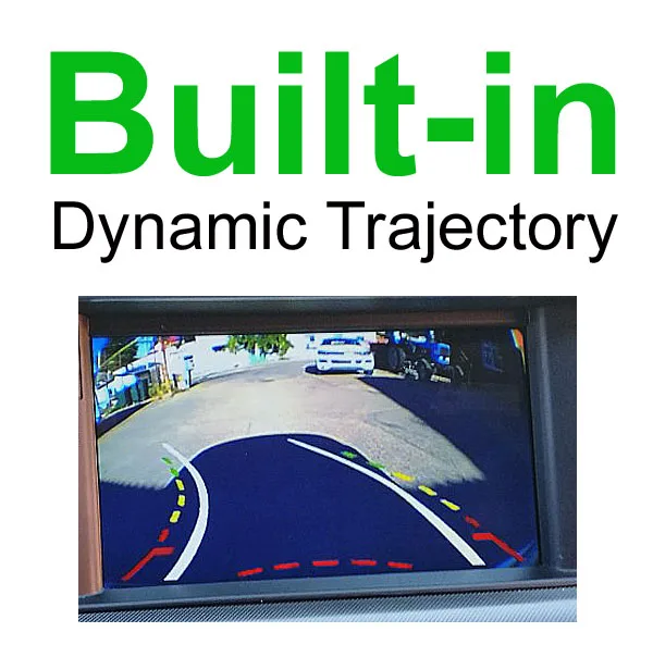 Built-in Trajectory GreenYi динамическая траектория парковки линии автомобиля заднего вида камера для Ford Transit подключения водонепроницаемый ночное видение камера заднего вида - Название цвета: Built-in Trajectory
