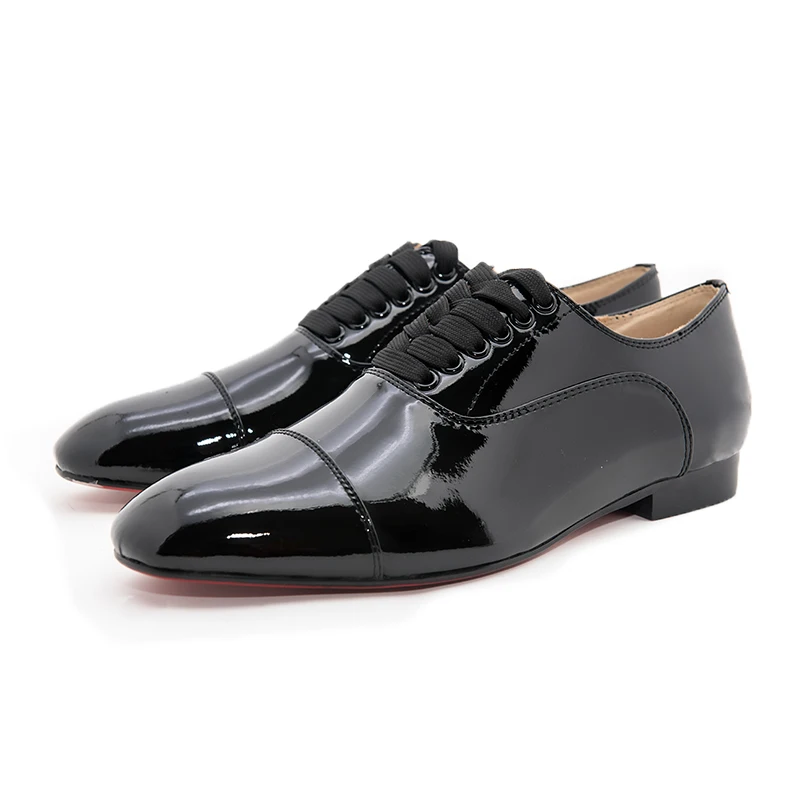 Jeder Schuh/Новинка; черные мужские лоферы из лакированной кожи; Модные Мужские модельные туфли для вечеринки и свадьбы; оксфорды
