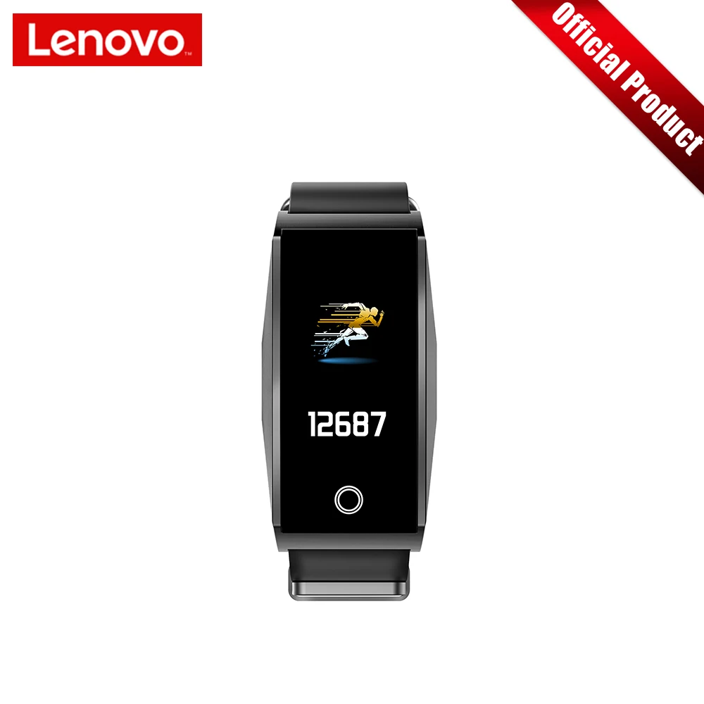 Lenovo смарт браслет пульсометр кровяное давление спортивные часы 0 96 &quotTFT
