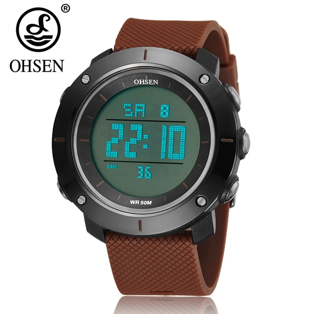 Часы наручные OHSEN Мужские Цифровые модные спортивные для дайвинга 5 АТМ