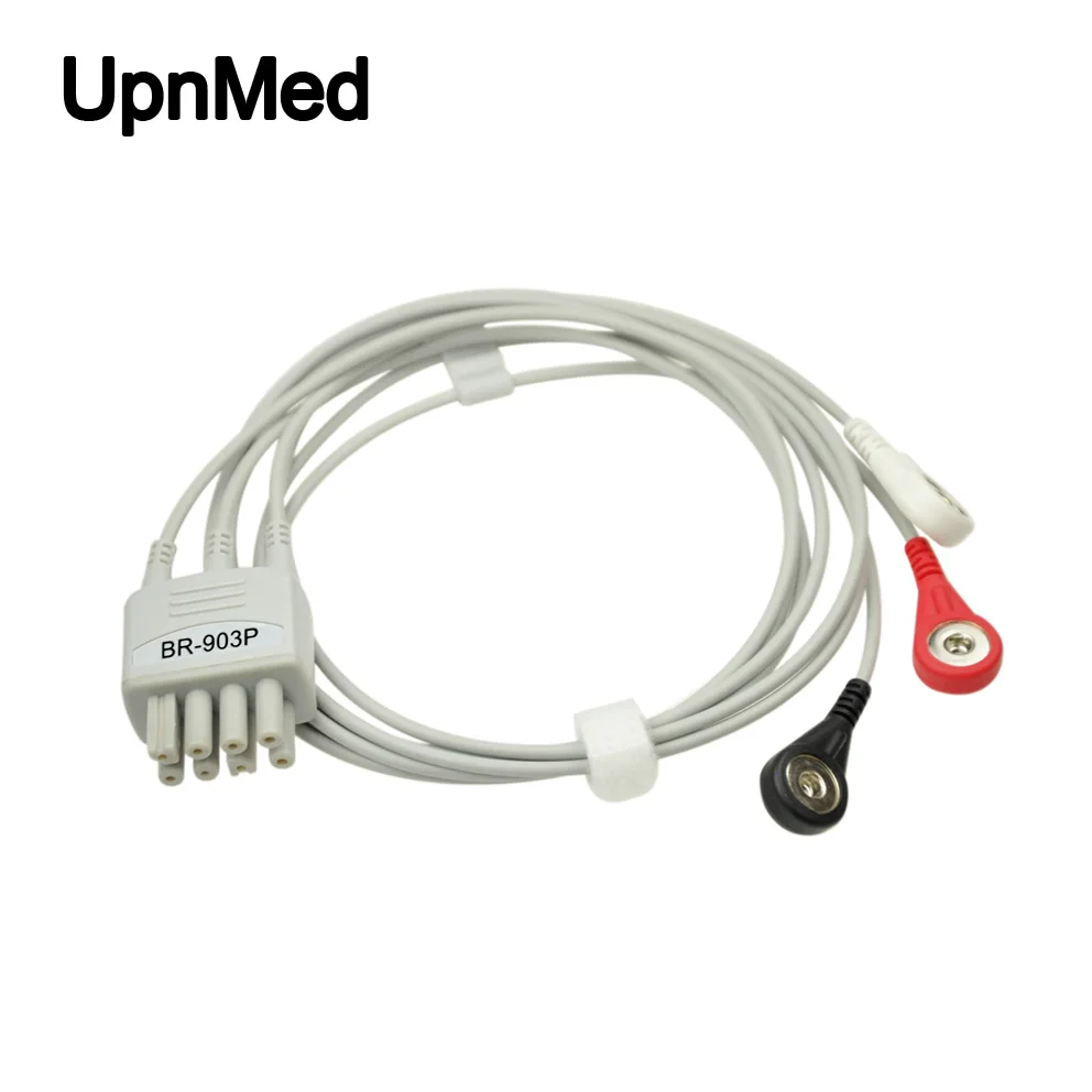 Совместимость медицинское оборудование ЭКГ аксессуары для Nihon Kohden BR-903P 3 свинца