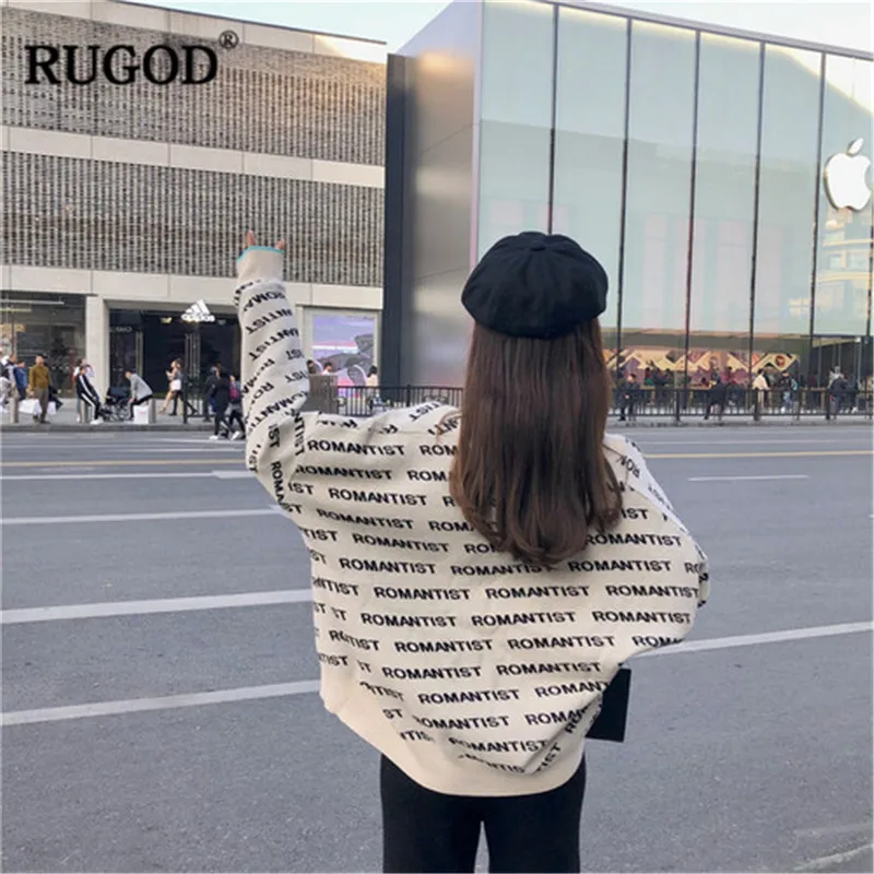 RUGOD винтажные Модные женские пуловеры с буквенным v-образным вырезом