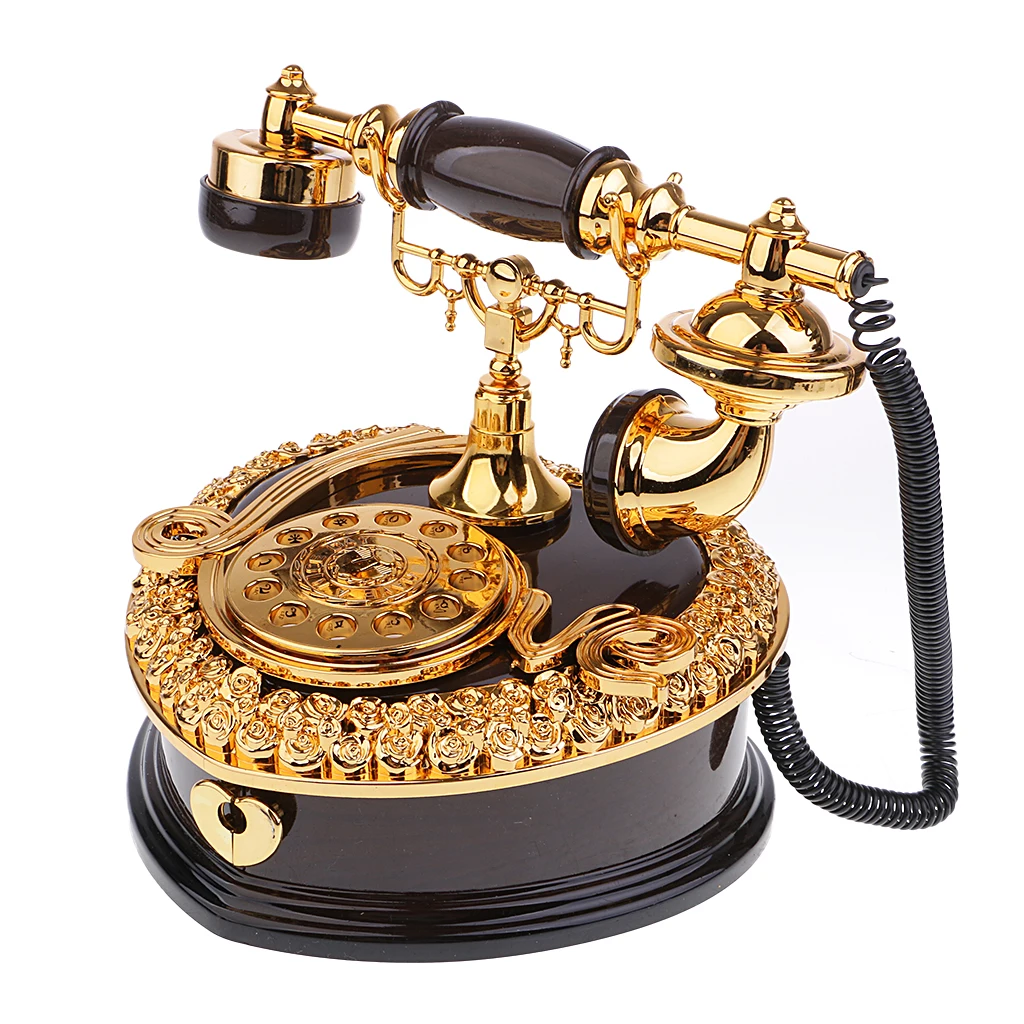 Классическая телефонная Статуэтка музыкальная шкатулка настольная для