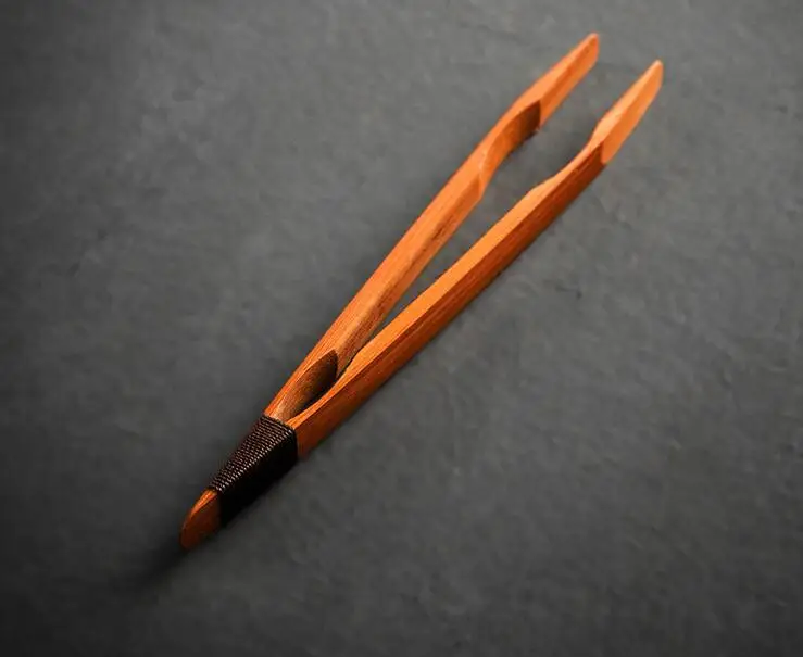 

bamboo tea clips wooden teacup clip anti-hot tea ceremony tools cup tweezers