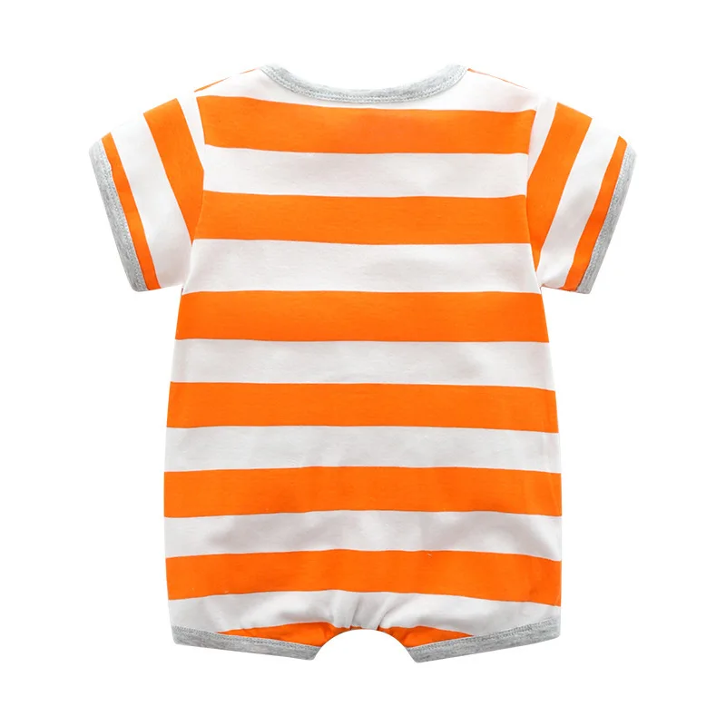 Лето 2019 лидер продаж полосатые комбинезоны с акулами для младенцев одежда