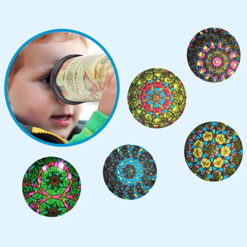 30 см большие Масштабируемые вращающиеся калейдоскопы с расширенным вращением