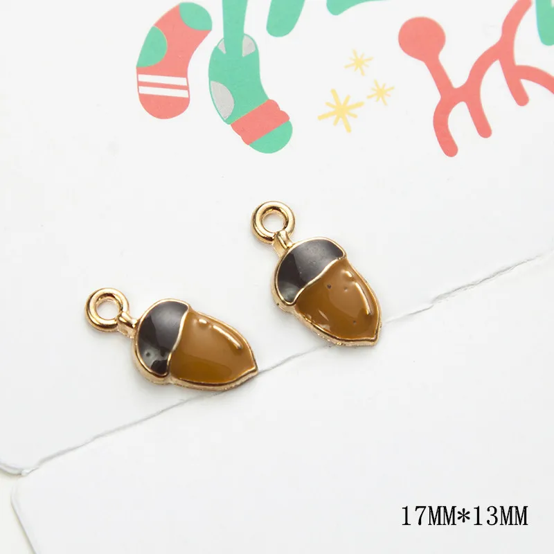 Корень 10 шт./упак. из альпаки овечий белка кедровые орехи эмалированная Подвеска