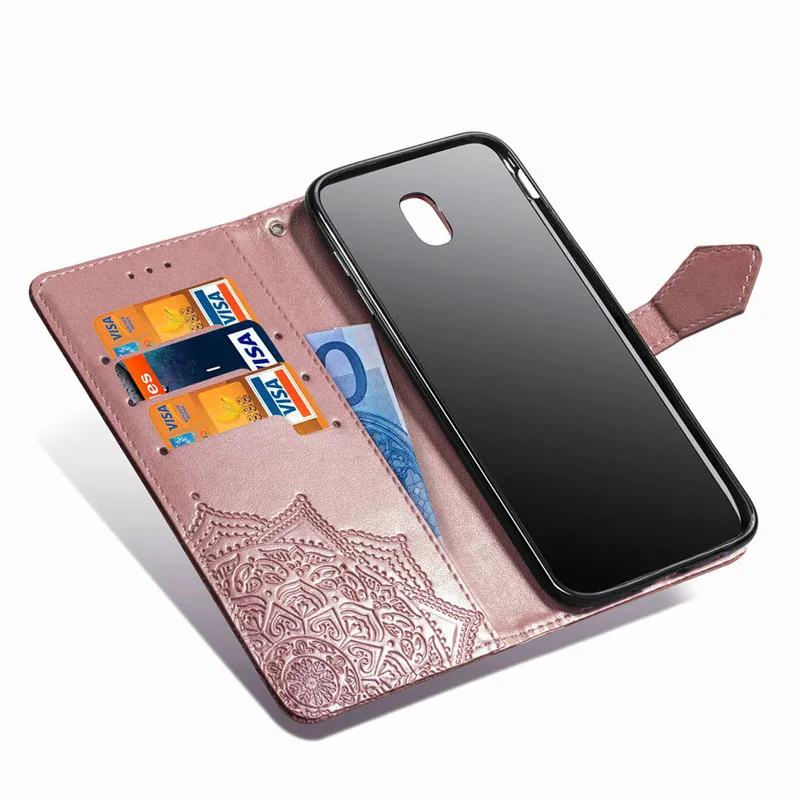 For Samsung Galaxy J3 2017 Case Wallet PU Leather Back Cover Phone J330F J330 SM-J330F Flip | Мобильные телефоны и
